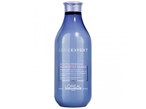 LOREAL Blizgesio Suteikiantis Šampūnas Loreal Serie Expert Blondifier Gloss Shampoo 300ml